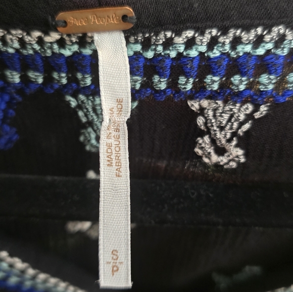 Free People Black Floral Dress Size:S - Picture 7 of 10